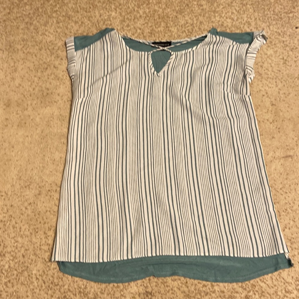 Carna Mixed Material Top